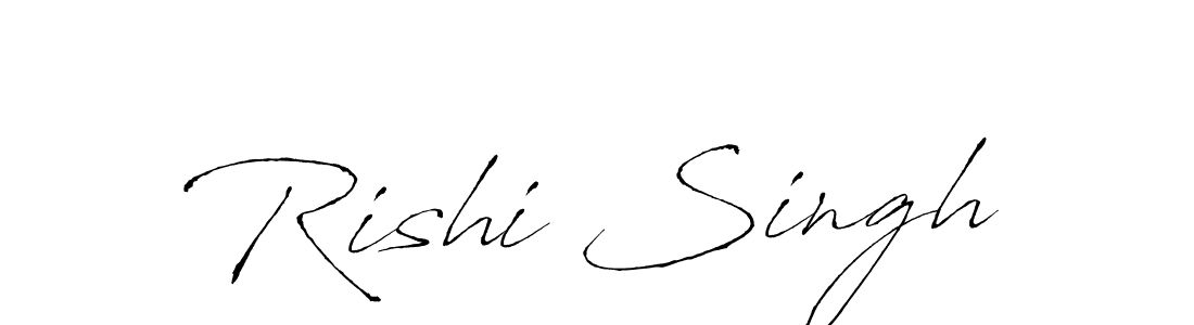 Design your own signature with our free online signature maker. With this signature software, you can create a handwritten (Antro_Vectra) signature for name Rishi Singh. Rishi Singh signature style 6 images and pictures png