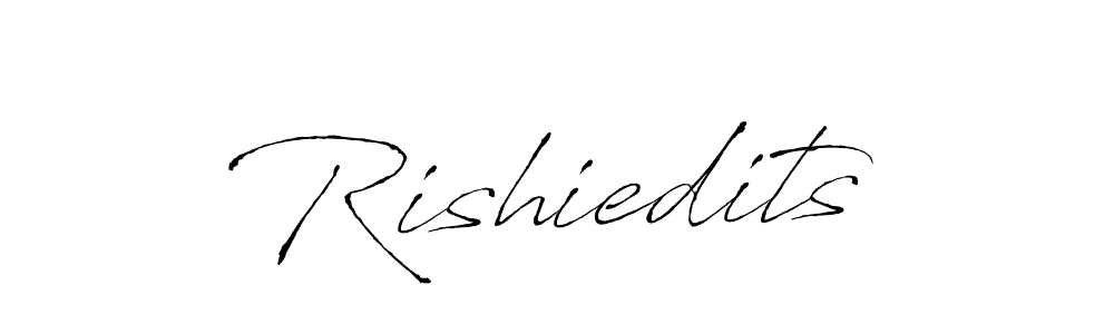 How to make Rishiedits signature? Antro_Vectra is a professional autograph style. Create handwritten signature for Rishiedits name. Rishiedits signature style 6 images and pictures png