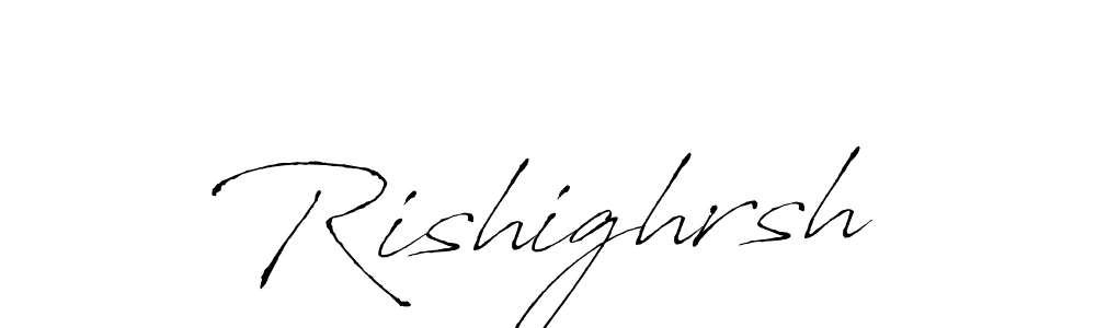 Antro_Vectra is a professional signature style that is perfect for those who want to add a touch of class to their signature. It is also a great choice for those who want to make their signature more unique. Get Rishighrsh name to fancy signature for free. Rishighrsh signature style 6 images and pictures png