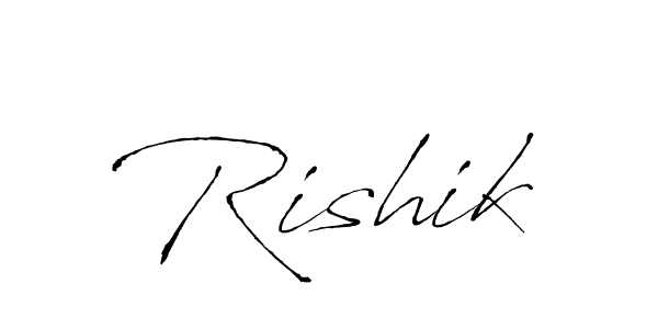 Antro_Vectra is a professional signature style that is perfect for those who want to add a touch of class to their signature. It is also a great choice for those who want to make their signature more unique. Get Rishik name to fancy signature for free. Rishik signature style 6 images and pictures png