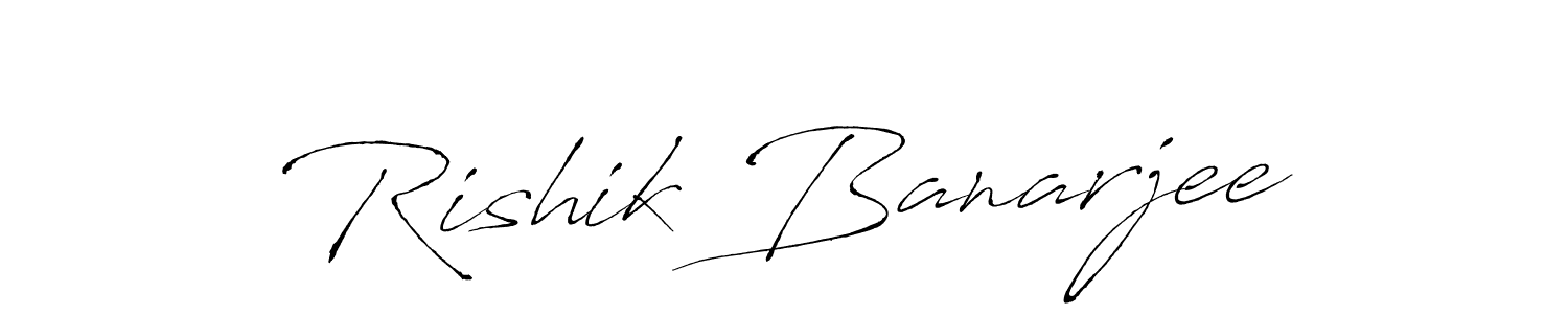 Design your own signature with our free online signature maker. With this signature software, you can create a handwritten (Antro_Vectra) signature for name Rishik Banarjee. Rishik Banarjee signature style 6 images and pictures png