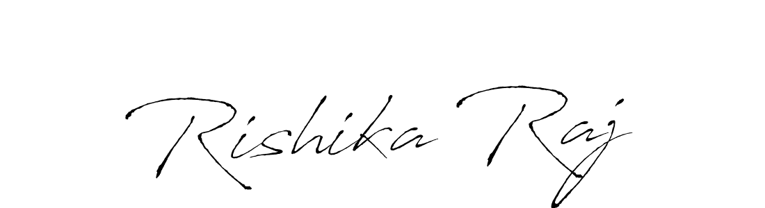 Create a beautiful signature design for name Rishika Raj. With this signature (Antro_Vectra) fonts, you can make a handwritten signature for free. Rishika Raj signature style 6 images and pictures png