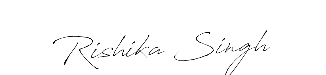 How to make Rishika Singh signature? Antro_Vectra is a professional autograph style. Create handwritten signature for Rishika Singh name. Rishika Singh signature style 6 images and pictures png