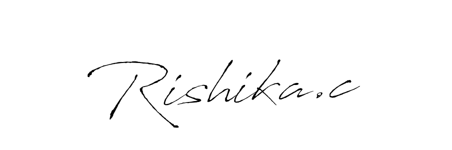 You should practise on your own different ways (Antro_Vectra) to write your name (Rishika.c) in signature. don't let someone else do it for you. Rishika.c signature style 6 images and pictures png