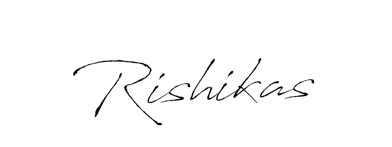 How to make Rishikas signature? Antro_Vectra is a professional autograph style. Create handwritten signature for Rishikas name. Rishikas signature style 6 images and pictures png