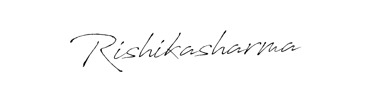 Also we have Rishikasharma name is the best signature style. Create professional handwritten signature collection using Antro_Vectra autograph style. Rishikasharma signature style 6 images and pictures png