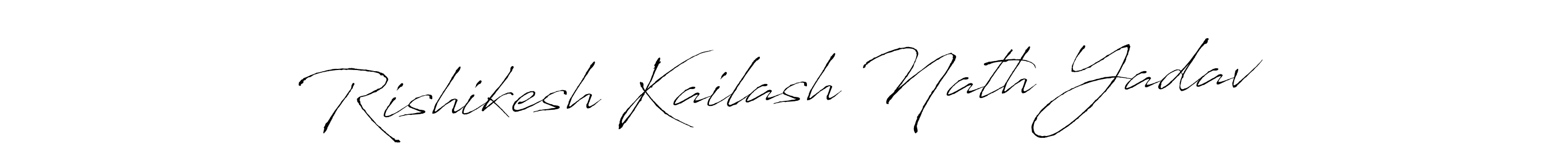 Rishikesh Kailash Nath Yadav stylish signature style. Best Handwritten Sign (Antro_Vectra) for my name. Handwritten Signature Collection Ideas for my name Rishikesh Kailash Nath Yadav. Rishikesh Kailash Nath Yadav signature style 6 images and pictures png