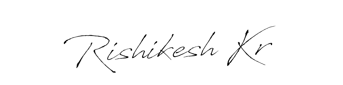 Use a signature maker to create a handwritten signature online. With this signature software, you can design (Antro_Vectra) your own signature for name Rishikesh Kr. Rishikesh Kr signature style 6 images and pictures png