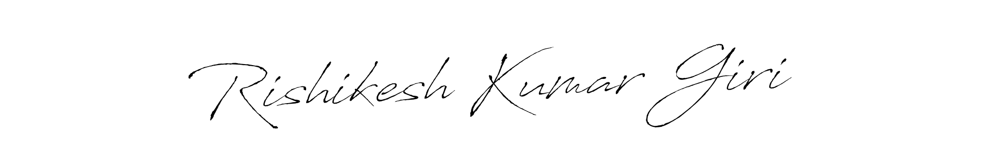 Rishikesh Kumar Giri stylish signature style. Best Handwritten Sign (Antro_Vectra) for my name. Handwritten Signature Collection Ideas for my name Rishikesh Kumar Giri. Rishikesh Kumar Giri signature style 6 images and pictures png