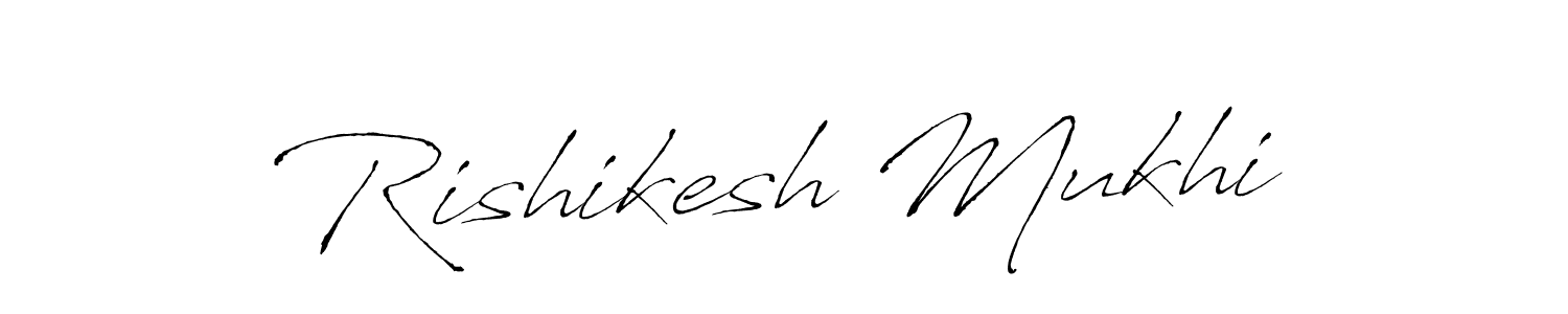 Make a beautiful signature design for name Rishikesh Mukhi. With this signature (Antro_Vectra) style, you can create a handwritten signature for free. Rishikesh Mukhi signature style 6 images and pictures png