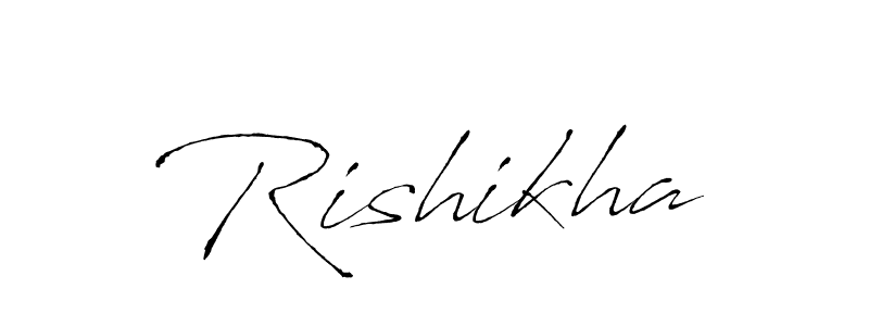 Make a beautiful signature design for name Rishikha. Use this online signature maker to create a handwritten signature for free. Rishikha signature style 6 images and pictures png