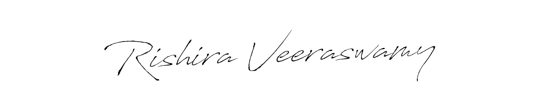 This is the best signature style for the Rishira Veeraswamy name. Also you like these signature font (Antro_Vectra). Mix name signature. Rishira Veeraswamy signature style 6 images and pictures png
