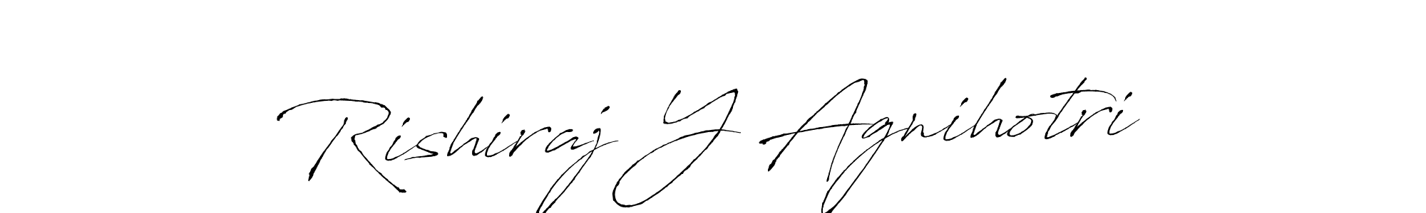 Make a beautiful signature design for name Rishiraj Y Agnihotri. With this signature (Antro_Vectra) style, you can create a handwritten signature for free. Rishiraj Y Agnihotri signature style 6 images and pictures png