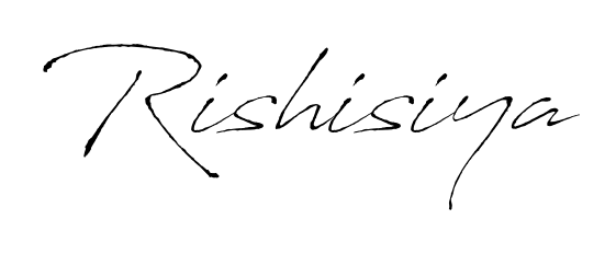 Give your name Rishisiya an exquisite flair with the Antro_Vectra script font. Ideal for contracts, resumes, and formal letterheads. Rishisiya signature style 6 images and pictures png