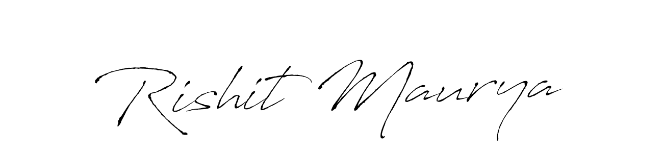 You should practise on your own different ways (Antro_Vectra) to write your name (Rishit Maurya) in signature. don't let someone else do it for you. Rishit Maurya signature style 6 images and pictures png