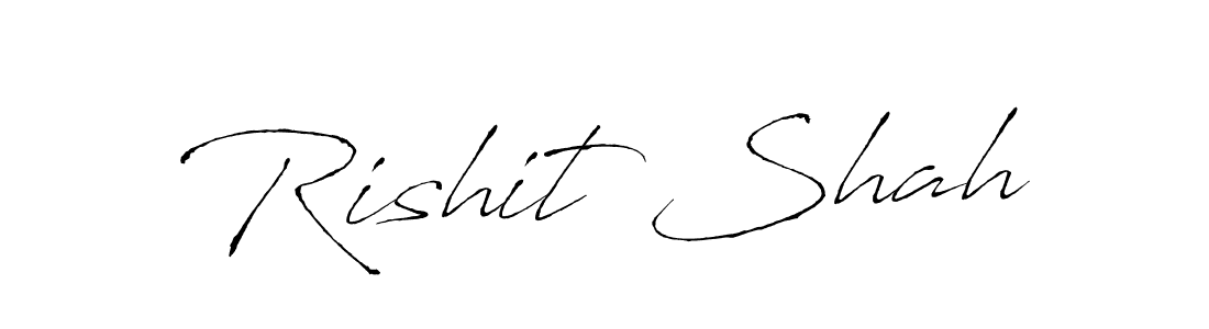 Rishit Shah stylish signature style. Best Handwritten Sign (Antro_Vectra) for my name. Handwritten Signature Collection Ideas for my name Rishit Shah. Rishit Shah signature style 6 images and pictures png