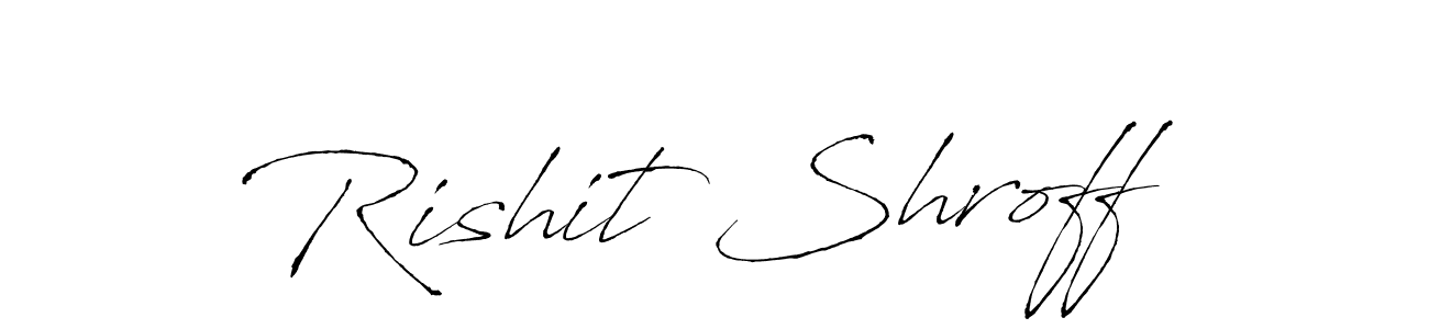 It looks lik you need a new signature style for name Rishit Shroff. Design unique handwritten (Antro_Vectra) signature with our free signature maker in just a few clicks. Rishit Shroff signature style 6 images and pictures png