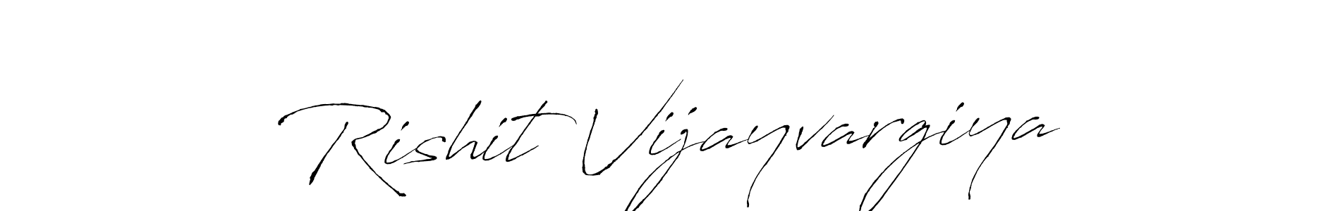 Also we have Rishit Vijayvargiya name is the best signature style. Create professional handwritten signature collection using Antro_Vectra autograph style. Rishit Vijayvargiya signature style 6 images and pictures png
