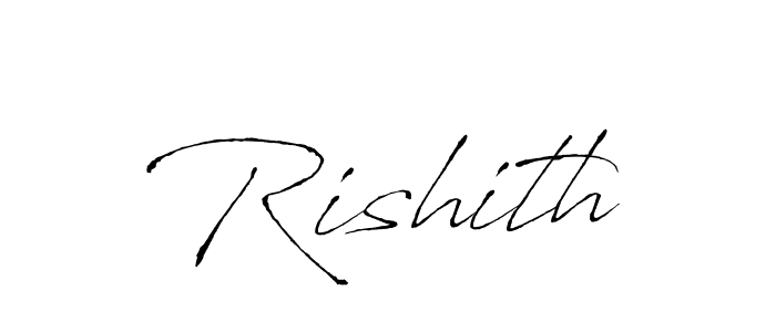 Design your own signature with our free online signature maker. With this signature software, you can create a handwritten (Antro_Vectra) signature for name Rishith. Rishith signature style 6 images and pictures png