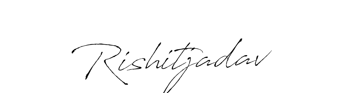 How to make Rishitjadav name signature. Use Antro_Vectra style for creating short signs online. This is the latest handwritten sign. Rishitjadav signature style 6 images and pictures png