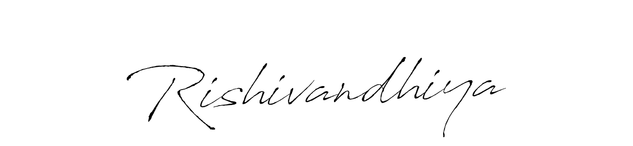 Make a beautiful signature design for name Rishivandhiya. With this signature (Antro_Vectra) style, you can create a handwritten signature for free. Rishivandhiya signature style 6 images and pictures png