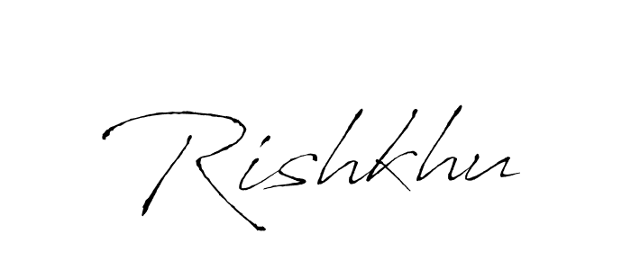 Rishkhu stylish signature style. Best Handwritten Sign (Antro_Vectra) for my name. Handwritten Signature Collection Ideas for my name Rishkhu. Rishkhu signature style 6 images and pictures png