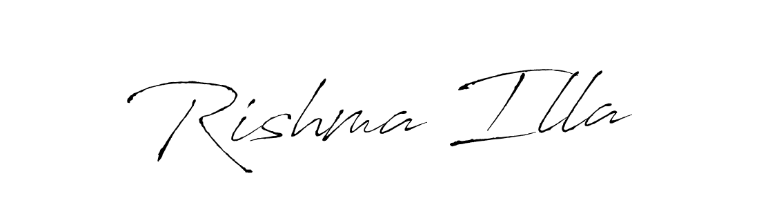 Also You can easily find your signature by using the search form. We will create Rishma Illa name handwritten signature images for you free of cost using Antro_Vectra sign style. Rishma Illa signature style 6 images and pictures png