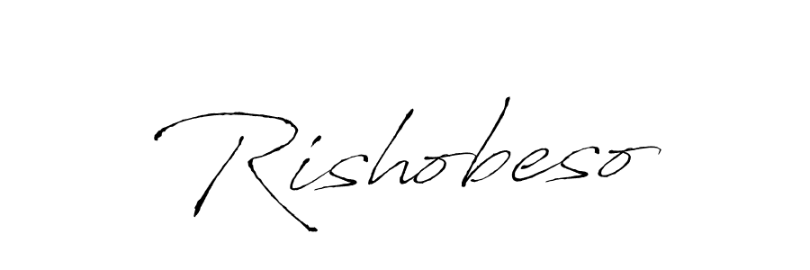 How to make Rishobeso signature? Antro_Vectra is a professional autograph style. Create handwritten signature for Rishobeso name. Rishobeso signature style 6 images and pictures png