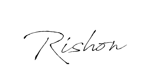 How to Draw Rishon signature style? Antro_Vectra is a latest design signature styles for name Rishon. Rishon signature style 6 images and pictures png