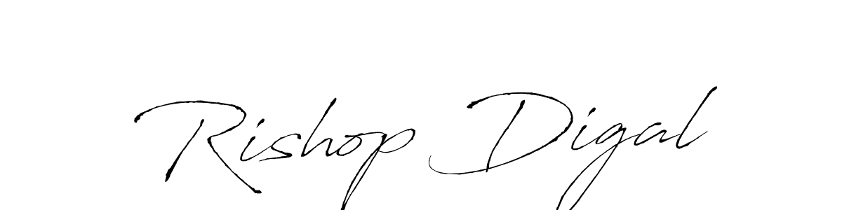 Rishop Digal stylish signature style. Best Handwritten Sign (Antro_Vectra) for my name. Handwritten Signature Collection Ideas for my name Rishop Digal. Rishop Digal signature style 6 images and pictures png