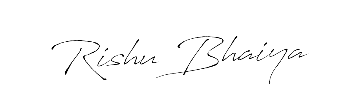 How to make Rishu Bhaiya signature? Antro_Vectra is a professional autograph style. Create handwritten signature for Rishu Bhaiya name. Rishu Bhaiya signature style 6 images and pictures png