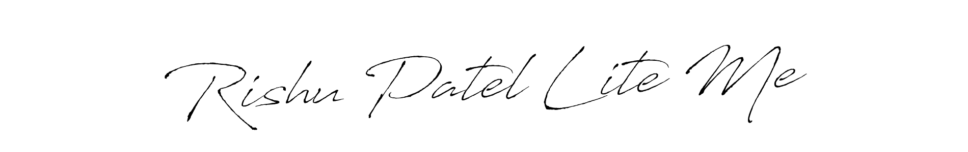 if you are searching for the best signature style for your name Rishu Patel Lite Me. so please give up your signature search. here we have designed multiple signature styles  using Antro_Vectra. Rishu Patel Lite Me signature style 6 images and pictures png