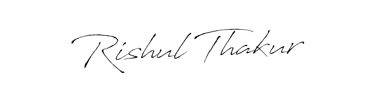 The best way (Antro_Vectra) to make a short signature is to pick only two or three words in your name. The name Rishul Thakur include a total of six letters. For converting this name. Rishul Thakur signature style 6 images and pictures png