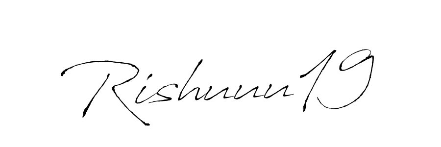 Make a beautiful signature design for name Rishuuu19. Use this online signature maker to create a handwritten signature for free. Rishuuu19 signature style 6 images and pictures png