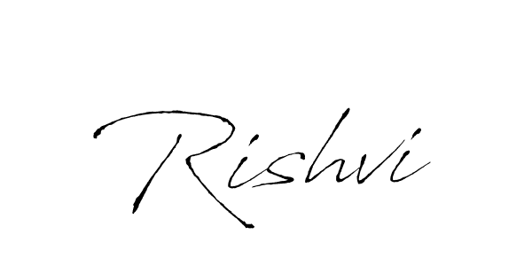 How to make Rishvi signature? Antro_Vectra is a professional autograph style. Create handwritten signature for Rishvi name. Rishvi signature style 6 images and pictures png