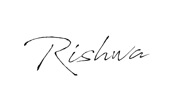 Use a signature maker to create a handwritten signature online. With this signature software, you can design (Antro_Vectra) your own signature for name Rishwa. Rishwa signature style 6 images and pictures png