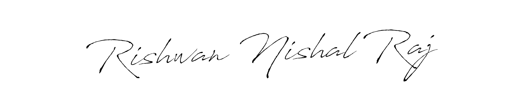 Rishwan Nishal Raj stylish signature style. Best Handwritten Sign (Antro_Vectra) for my name. Handwritten Signature Collection Ideas for my name Rishwan Nishal Raj. Rishwan Nishal Raj signature style 6 images and pictures png