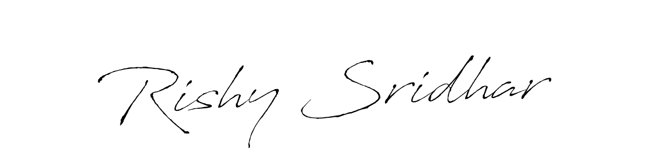 How to make Rishy Sridhar signature? Antro_Vectra is a professional autograph style. Create handwritten signature for Rishy Sridhar name. Rishy Sridhar signature style 6 images and pictures png
