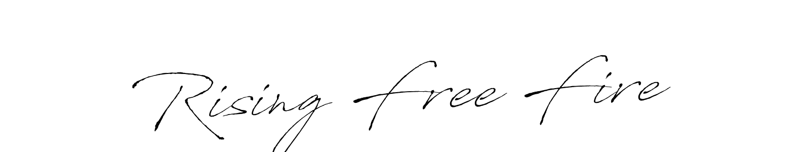 How to make Rising Free Fire name signature. Use Antro_Vectra style for creating short signs online. This is the latest handwritten sign. Rising Free Fire signature style 6 images and pictures png