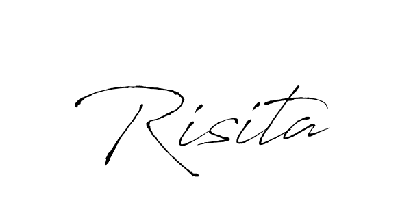 Create a beautiful signature design for name Risita. With this signature (Antro_Vectra) fonts, you can make a handwritten signature for free. Risita signature style 6 images and pictures png