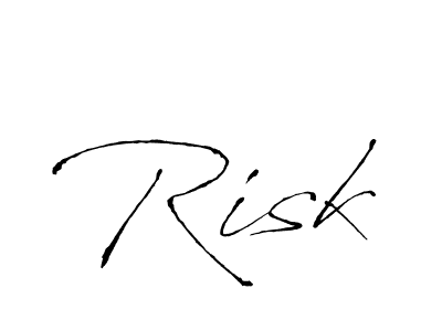 Create a beautiful signature design for name Risk. With this signature (Antro_Vectra) fonts, you can make a handwritten signature for free. Risk signature style 6 images and pictures png