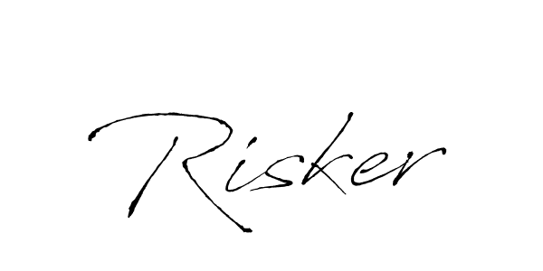 How to make Risker name signature. Use Antro_Vectra style for creating short signs online. This is the latest handwritten sign. Risker signature style 6 images and pictures png