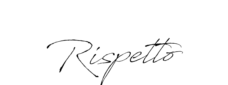 Make a beautiful signature design for name Rispetto. With this signature (Antro_Vectra) style, you can create a handwritten signature for free. Rispetto signature style 6 images and pictures png