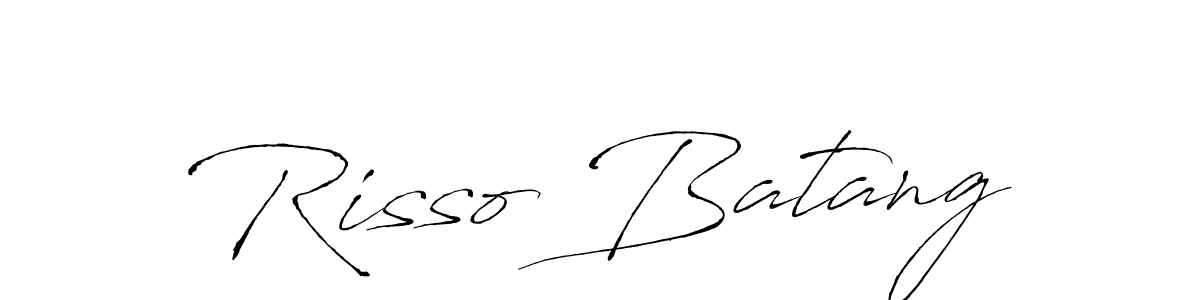Antro_Vectra is a professional signature style that is perfect for those who want to add a touch of class to their signature. It is also a great choice for those who want to make their signature more unique. Get Risso Batang name to fancy signature for free. Risso Batang signature style 6 images and pictures png