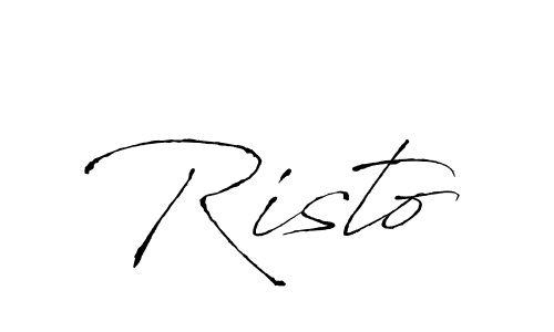 Antro_Vectra is a professional signature style that is perfect for those who want to add a touch of class to their signature. It is also a great choice for those who want to make their signature more unique. Get Risto name to fancy signature for free. Risto signature style 6 images and pictures png