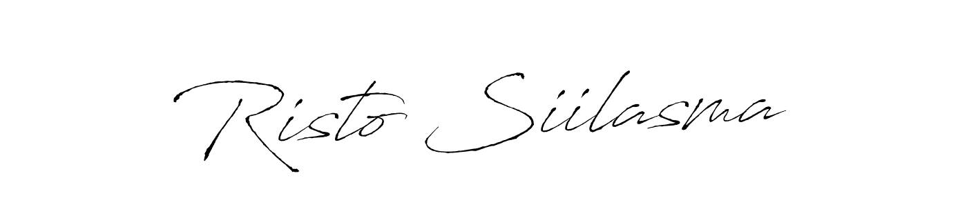 Make a beautiful signature design for name Risto Siilasma. With this signature (Antro_Vectra) style, you can create a handwritten signature for free. Risto Siilasma signature style 6 images and pictures png