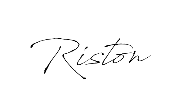 Antro_Vectra is a professional signature style that is perfect for those who want to add a touch of class to their signature. It is also a great choice for those who want to make their signature more unique. Get Riston name to fancy signature for free. Riston signature style 6 images and pictures png