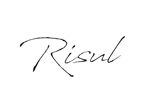 The best way (Antro_Vectra) to make a short signature is to pick only two or three words in your name. The name Risul include a total of six letters. For converting this name. Risul signature style 6 images and pictures png