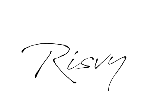 if you are searching for the best signature style for your name Risvy. so please give up your signature search. here we have designed multiple signature styles  using Antro_Vectra. Risvy signature style 6 images and pictures png