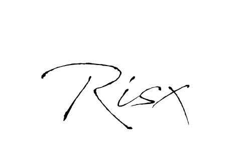 Design your own signature with our free online signature maker. With this signature software, you can create a handwritten (Antro_Vectra) signature for name Risx . Risx  signature style 6 images and pictures png